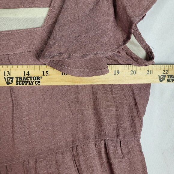 Umgee Dress Women's Large Pink Purple Hi Low Tiered Boho Gauzy Coastal NWT - Picture 9 of 9